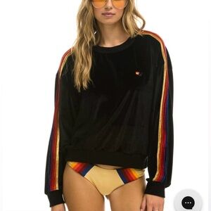 Aviator Nation CLASSIC VELVET RELAXED
SWEATSHIRT Size M